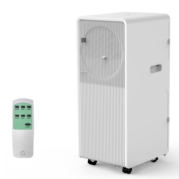 12,000 BTU Portable Air Conditioner, 3-in-1 AC Unit with Dehumidifier and Fan for 190-250 Sq.Ft, Drainage-Free, Remote, 24H Timer, Window Kit, White