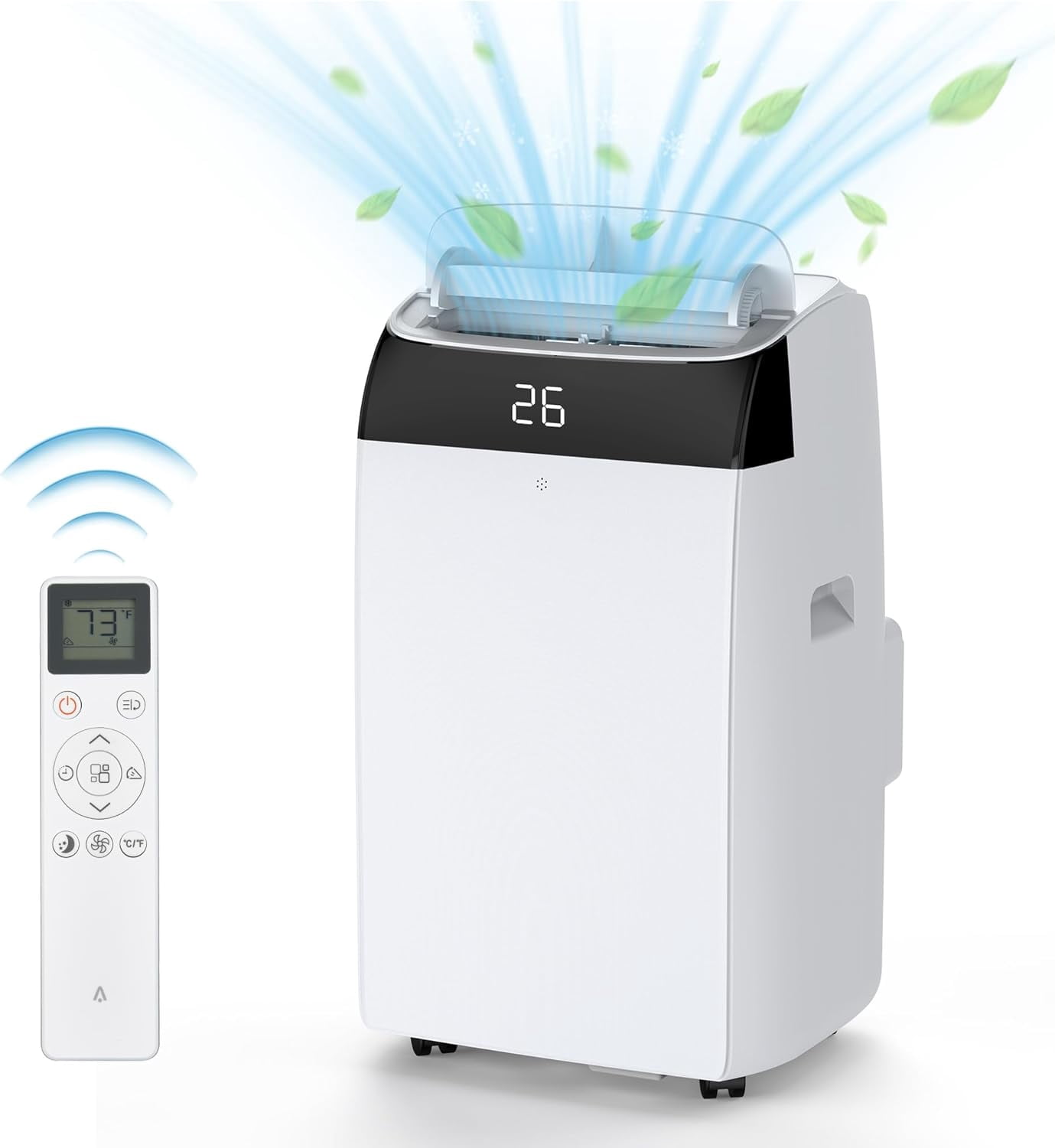 12,000 BTU Portable Air Conditioner with Built-in Dehumidifier and Fan ...