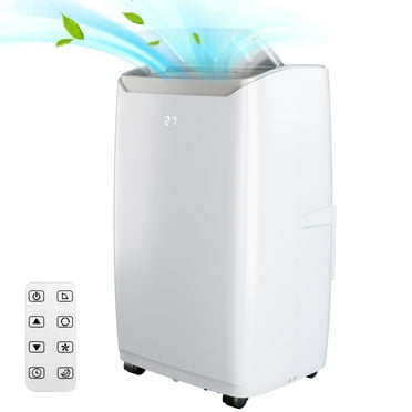 12,000 BTU Portable Air Conditioner with Multi-Speed Fan Dehumidifier Mode Easy-to-Clean Washable Filter for Home Office