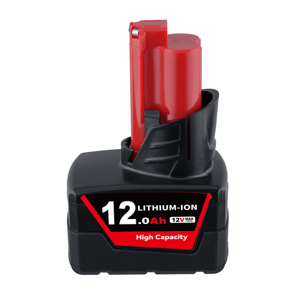 12.0Ah 12V Replace for Milwau M 12 Lithium-ion Battery Compatible with 12V 48-11-2440 48-11-2402 48-11-2411 Cordless Tools 1Pack