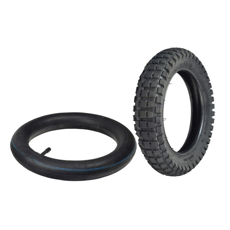 12,5 X 2,75 Inch Voorwielband en Velg, Rubberen Band Metalen Velg Mini-pocketfiets Voorwiel, voor 2-takt Mini-crossmotor (B (zilver