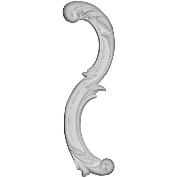 12 1/4"W x 1 1/4"H x 3/4"P Gorleen Onlay, Right