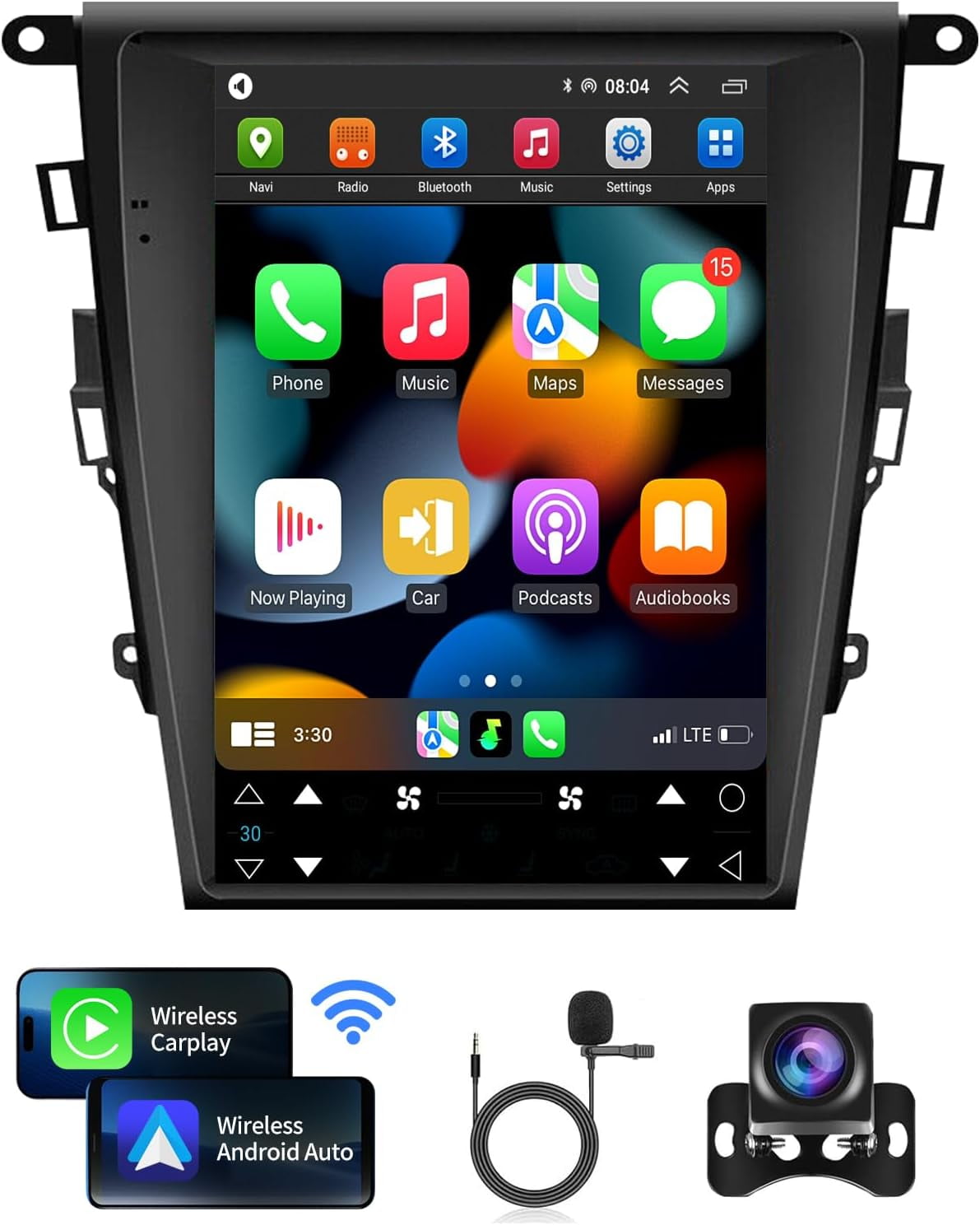 12.1" Car Radio Stereo for Ford Fusion Mondeo 20132018 Android 11