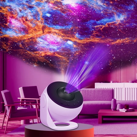 12 in 1 Galaxy Projector, Galaxy Light with 360° Rotating, Space Projector Star Night Light for Kids Adults Bedroom Ceiling Decor, Home Theater, Holiday Gift