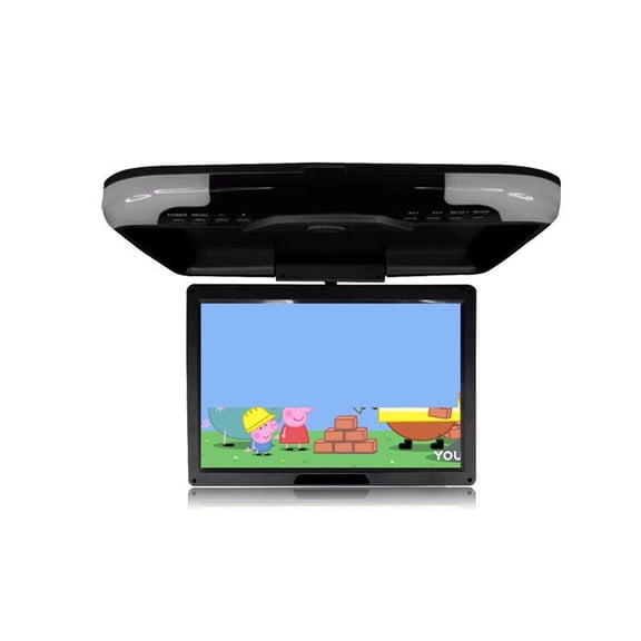 12.1 Inch HD Car Roof Mount Monitor 360° Screen Rotation Car Video Playes Auto Ceiling TV Flip Down USB SD FM IR LED Speaker ,Stereo Speakers