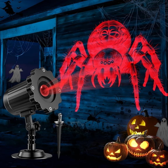 12 in 1 Nativity Scene Christmas Projector Lights Outdoor Indoor - 3D Dynamic Jesus/Santa Sleigh/Ghost/Spider/Bat Christmas Decorations,Waterproof Holiday Lights for Window Wall Party Holiday Decor