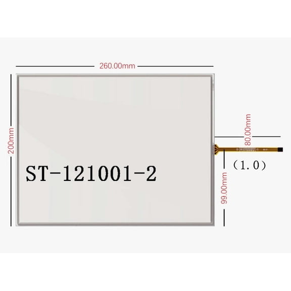 12.1 inch 4-wire touch screen is suitable for industrial medical equipment hand-written 1.0 small interface 260*200mm