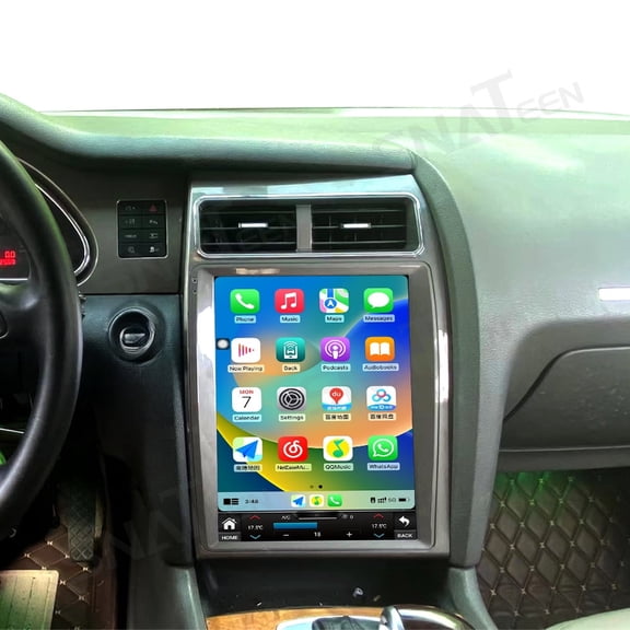 12.1 inch Carplay Screen/Radio/Multimedia Player for Audi Q7 2006-2015 models Universal Car Navigation/GPS Upgrade HeadUnit Android Display 1080P Touch Screen Replace System (Left-Hand Drive)