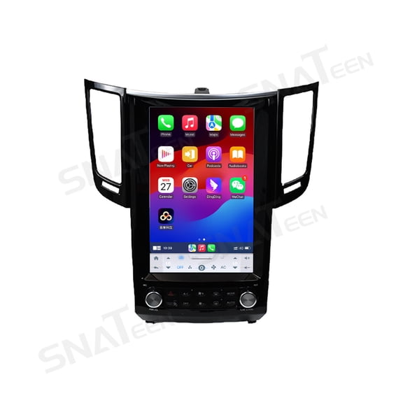 12.1 inch Carplay Screen/Radio/Multimedia Player for Infiniti FX25 FX35 FX37 QX70 2009-2016 Models Universal Car Navigation/GPS Upgrade Headunit Android Display Video 1080P Touch Screen Receiver