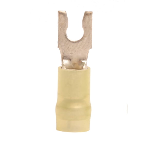 12-10 AWG 3-pc Nylon w/Sleeve Insulated 1/4 Snap Spade Terminal (100/Pkg.)