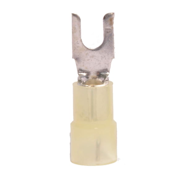 12-10 Awg Nylon Insulated #8 Block Spade Terminal (100/Pkg)