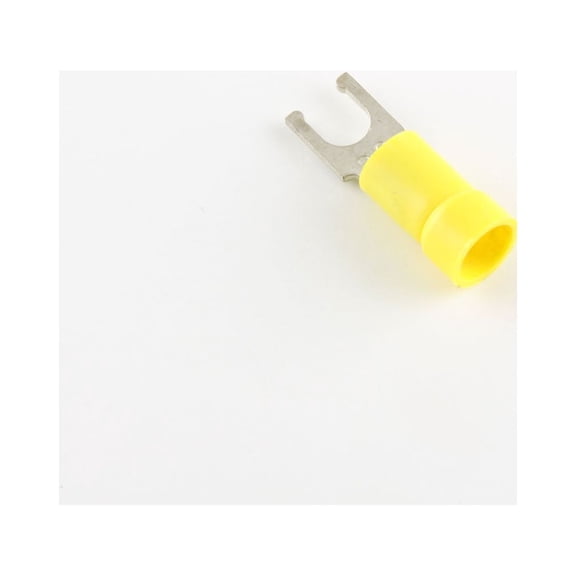 12-10 Ga. Insulated Snap-Spade Fork Terminals, #10 Stud - (pack of 50)