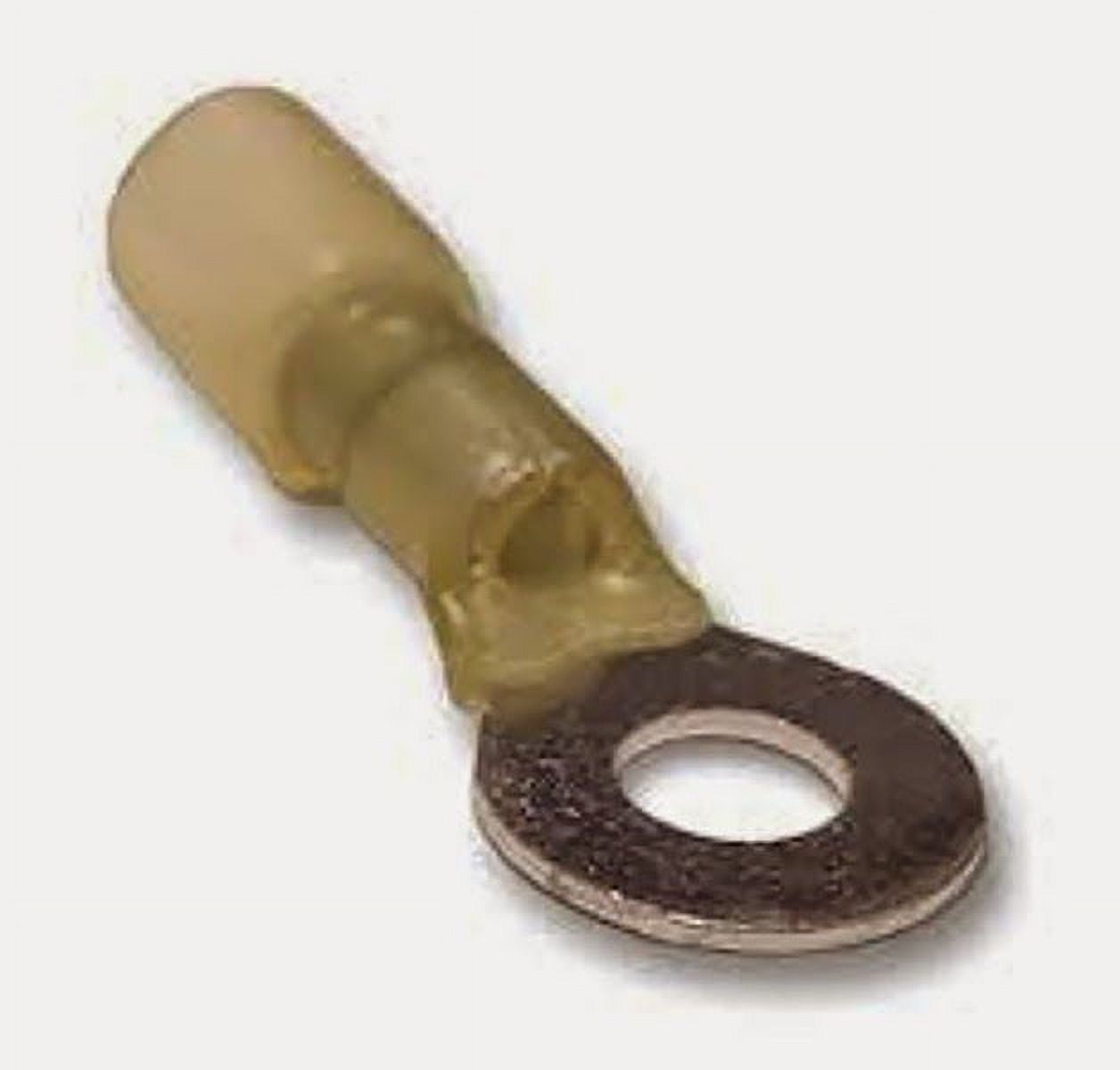 12-10 Ga. Solder Heat-Shrink Ring Terminals, 1/4" Stud - (pack of 10)
