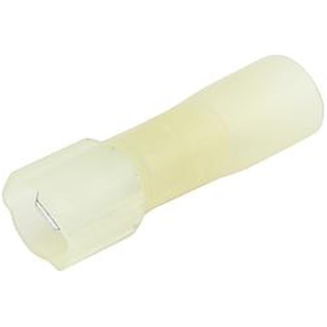 12-10 Gauge Heat Shrink Male Blade Terminal, Yellow - Pack of 10