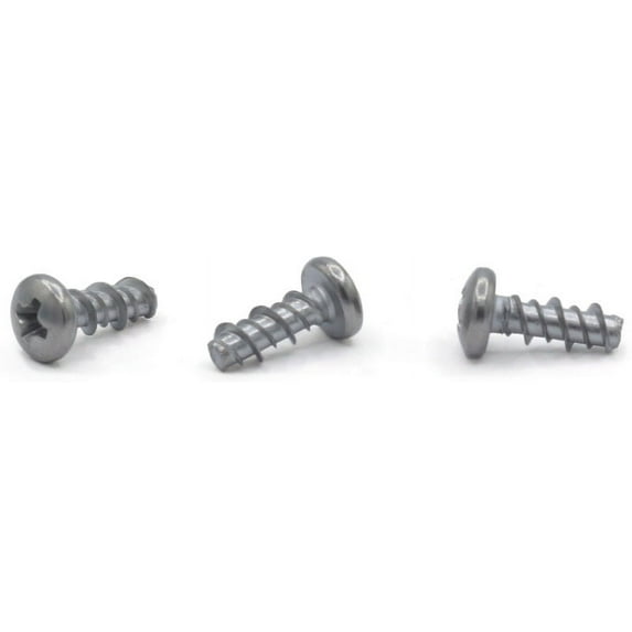 #12 (#10 Head) x 3/4" High Low Style Thread Forming Screws / Phillips / Pan Head / Steel / Zinc - 5000 Piece Carton