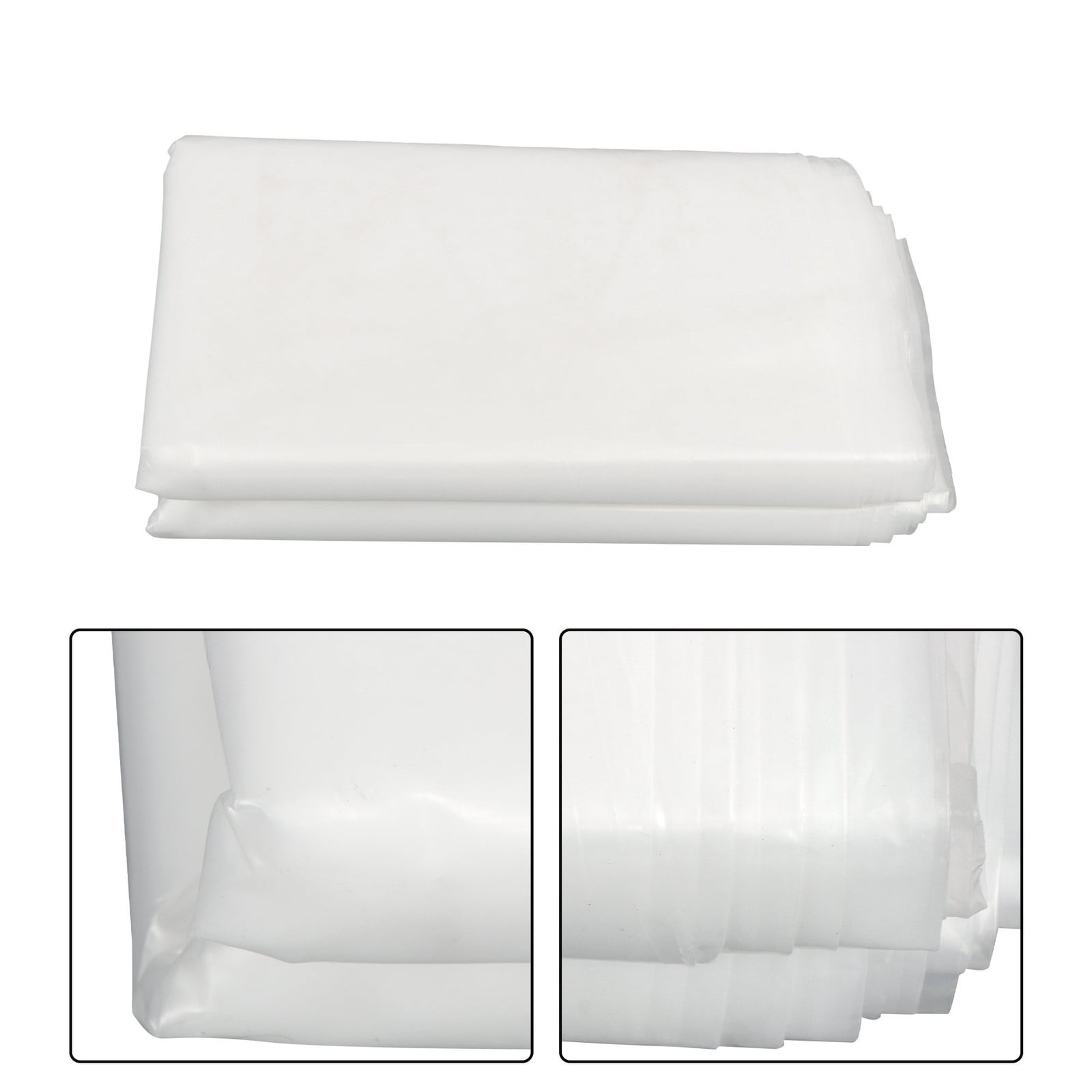 12 × 100 FT 6 Mil Greenhouse Plastic Sheeting Clear Polyethylene Cover Farming