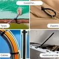 thumbnail image 1 of 12" 100Pcs Black Zip Ties, Cable Zip Ties, 40lb Strength, Nylon Cable Wire Ties Bolt Dropper, 1 of 5