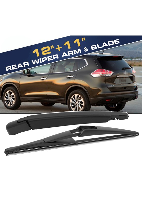 12"+11" Rear Windshield Wiper Arm & Blade Set Compatible With 2017 - 2022 ROGUE SPORT