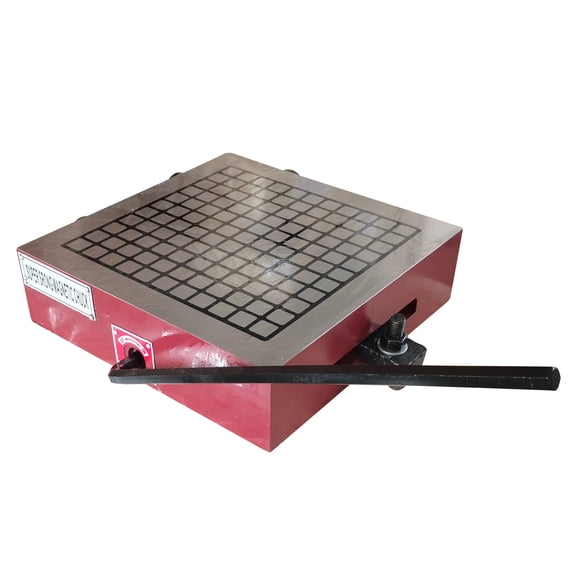 12*12*3 Inch Square CNC Permanent Magnetic Chuck Fine Pole Rectangular Chuck Powerful Sealed Chuck Magnetic Force Workholding Machining Permanent 200N/cm