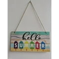thumbnail image 1 of 12*12 inches Watermelon Popsicle Ice Cream Decoration Party Summer Fruit Wooden Decoration Crafts Welcome Door Sign, 1 of 6