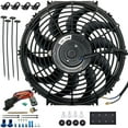thumbnail image 1 of 12-13 Inch 130w Electric Fan Push-In Radiator Fin Probe Thermostat Switch Kit, 1 of 6