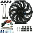 thumbnail image 1 of 12-13 Inch 90w Electric Cooling Fan Push-In Radiator Probe Thermostat Kit, 1 of 7