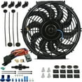 thumbnail image 1 of 12-13 Inch 90w Electric Engine Fan In-Line Hose Temperature Switch Kit, 1 of 8