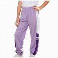 thumbnail image 1 of 12-13 Years Teen Girls Cargo Pants Baggy Y2K Kids High Waist Sweatpants Pockets Loose Fit Straight Wide Leg Casual Trousers, 1 of 9
