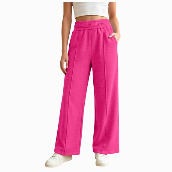 12-13 Years Teen Girls Cargo Pants, Hiking Work Pants Relaxed Fit with Pockets Pajamas Pants Sweatpants