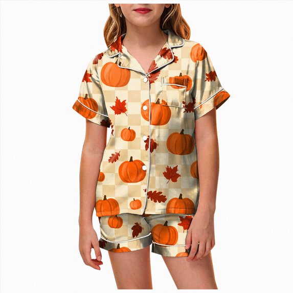 12-13 Years Teen Sibling Matching Halloween And Holiday Pajama Sets Girls' Sleepwear Girl Nightgown