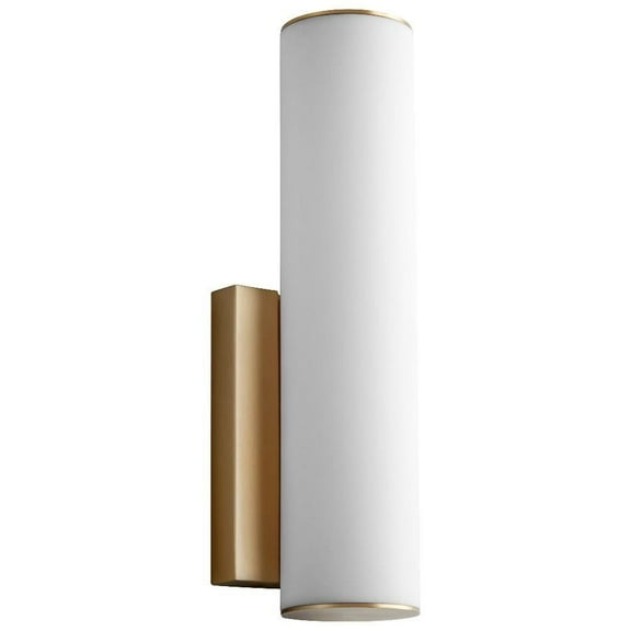 12.13 inch 9W 1 Led Wall Sconce-Aged Brass Finish Bailey Street Home 766-Bel-4591275