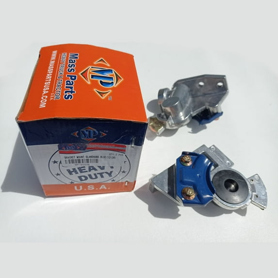 12-136 Bracket Mount Coupler Hose Gladhand Blue 3/8” 18 port Replac. 2 Units NEW