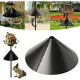 thumbnail image 1 of 12/14/16/18inch Upgrade Squirrel Baffle for Protecting Hanging Bird Feeders and Bird Houses, Wrap Around Squirrel Baffles, Bird Feeder Squirrel Guard, Outside Pole Bird House Guard for Shepherd Hooks, 1 of 5