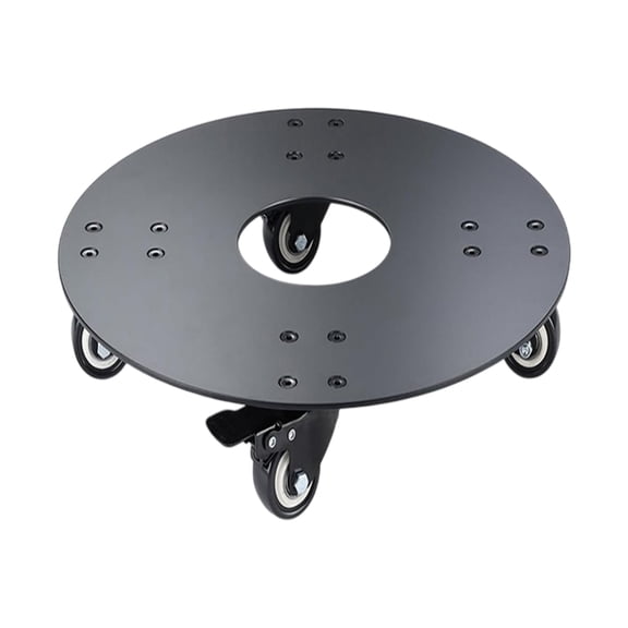 Metal Plant Stand with Smooth Two Wheel Bearing, Rust Proof 12 14 16" Planter Mover for Home and Garden, 500lb Capacity