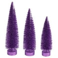 thumbnail image 1 of 12-14-16 in. Lavender Glit Oval Tree - Set of 3, 1 of 1
