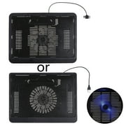 12-14 Inch Portable Ultra-Slim Laptop Cooling Pad Stand with Quiet and LED Screen Adjustable Heightening Pad