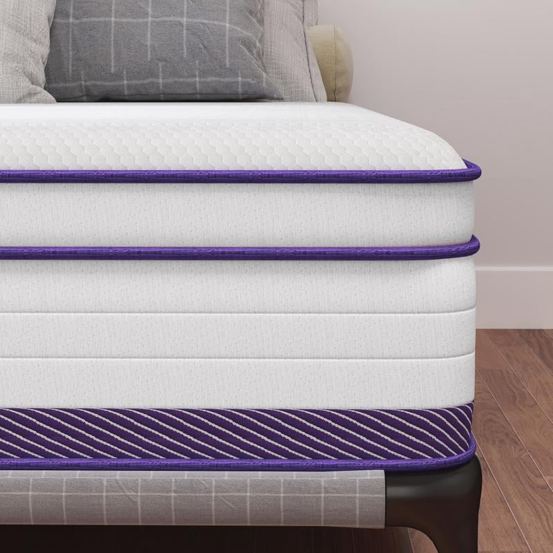 12"14" Twin Full Queen King Size Mattress In A Box Hybrid Pocket Spring Memory Foam Medium Firm Bed Mattresses Modern Bedroom