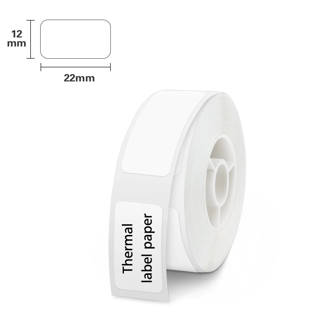Laber Paper 12/15/20/25mm Niimbot D101 Label Paper Bigger Size D101 Thermal Paper ...