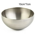 thumbnail image 1 of 12/15/20Cm Stainless Steel Salad Bowl Rice Noodle Ramen Bowl Gold Silver Kitchen Tableware Food Container Mixing Bowls, 1 of 9