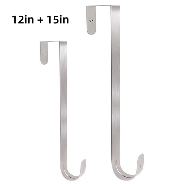 12"+15" Wreath Hanger for Front Door Large Wreath Metal Hook for
