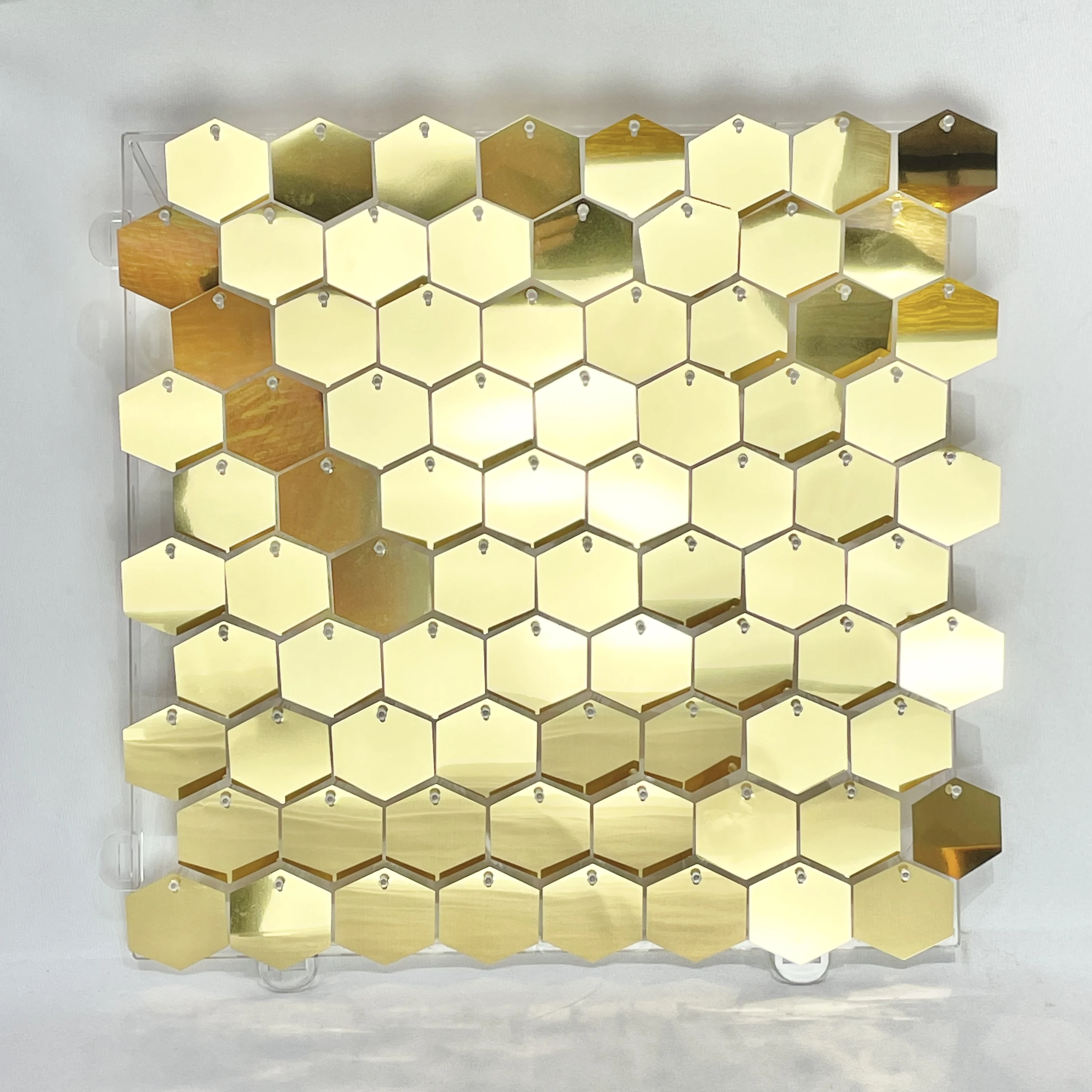 Hexagonal Backdrop 12/16/18pcs Hexagonal Sequin Backdrop Panels for Wedding Birthday Party ...
