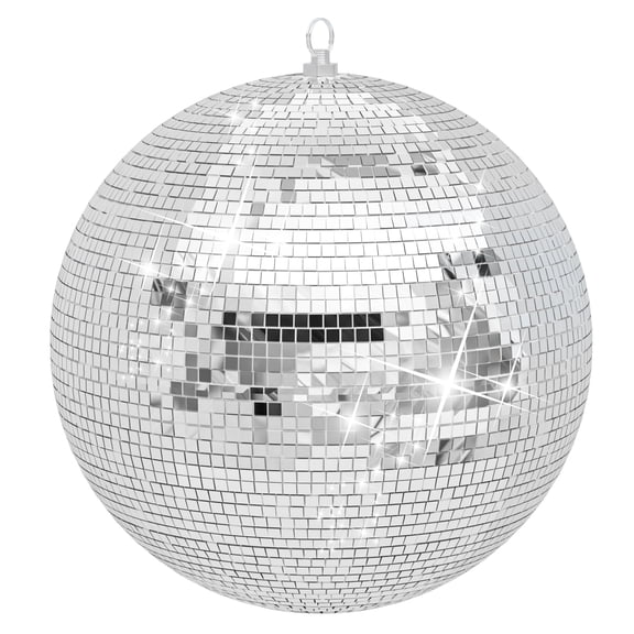 12/16/20/24 Inch Large Disco Ball Hanging Disco Balls Decor - Large Disco Ball for Room Different Sizes Bulk Disco Ball Centerpiece Silver Color Disco Ball, Big Disco Ball Wedding Decoration 12 Inch