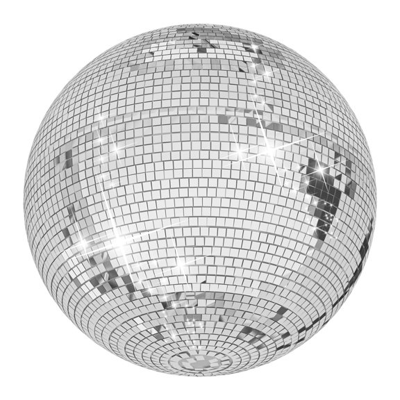 12/16/20/24 Inch Large Disco Ball Hanging Disco Balls Decor - Large Disco Ball for Room Different Sizes Bulk Disco Ball Centerpiece Silver Color Disco Ball, Big Disco Ball Wedding Decoration 16Inch