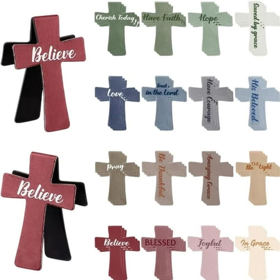 12/16/24 Pcs Magnetic Cross Bookmarks Gifts for Mother's Day Book Markers Religious Bible Verses Cross Magnetic Page Clips for Women Student School Church Reading Gifts