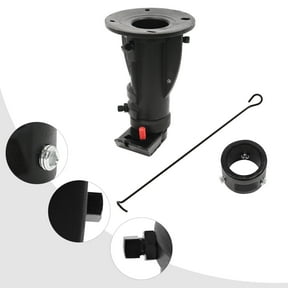 12"-16" Gooseneck Adapter Black C5G1216 for Camper/RV/Trailer's Kingpin Box