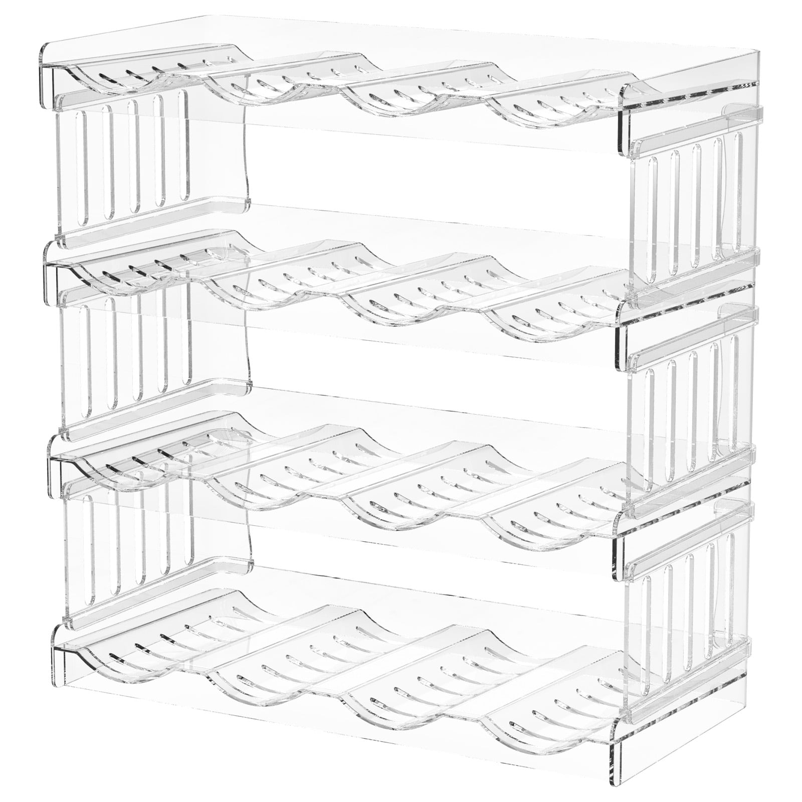 12 or 16 Grids Water Bottle Organizer Stable Water Bottle Rack