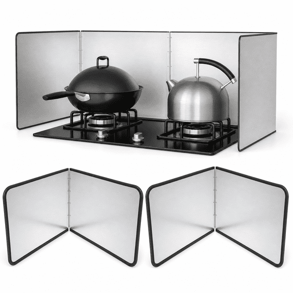 1216 Inch Stainless Steel Foldable Splatter Screen Set of 2