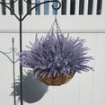 thumbnail image 1 of 12/16 Pcs Artificial Lavender, Artificial Plants Outdoor Hanging Planter,Faux Hanging Plants Flowers Basket, for Garden Pathway Front Porch Patio Weddings Decor, 1 of 6