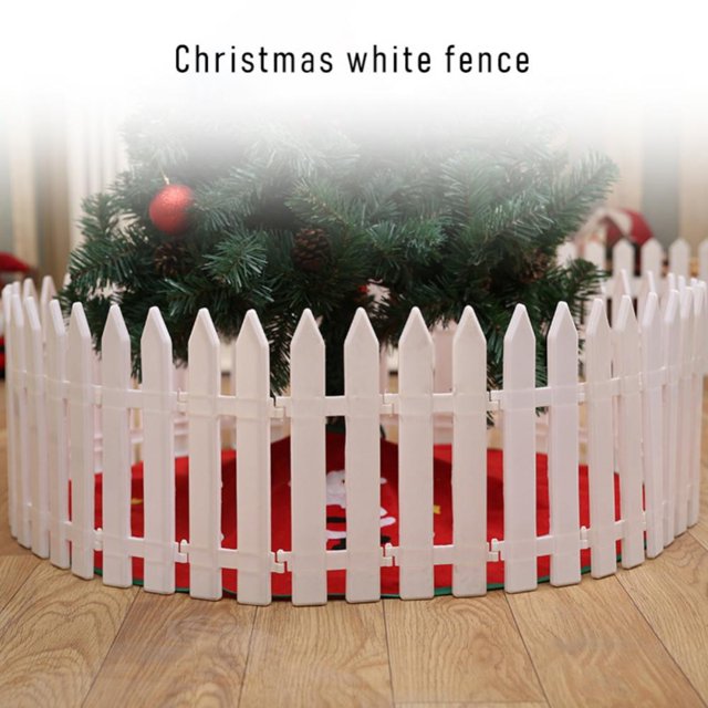 Decorative 12/16PCS Picket Fence, Miniature Garden and Xmas Tree Decor