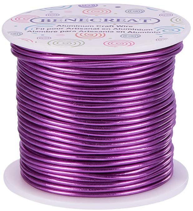  Tenn Well 12 Gauge Aluminum Wire, 100 Feet 2mm Bendable  Anodized Metal Wire for Sculpting, Jewelry Making, Armature Making,  Halloween Decor, Wire Wrapping, Crafting (Black)